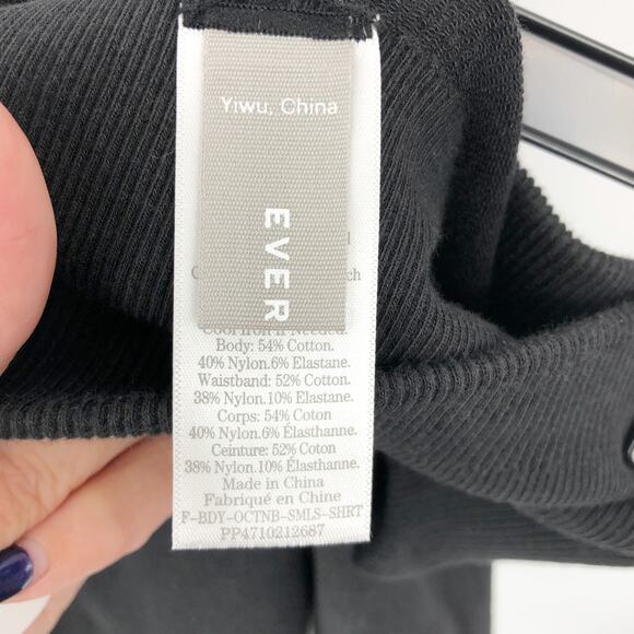 EVERLANE Womens Seamless Bike Shorts Black XS S Pull-On Stretch High Rise NWT - Picture 8 of 10